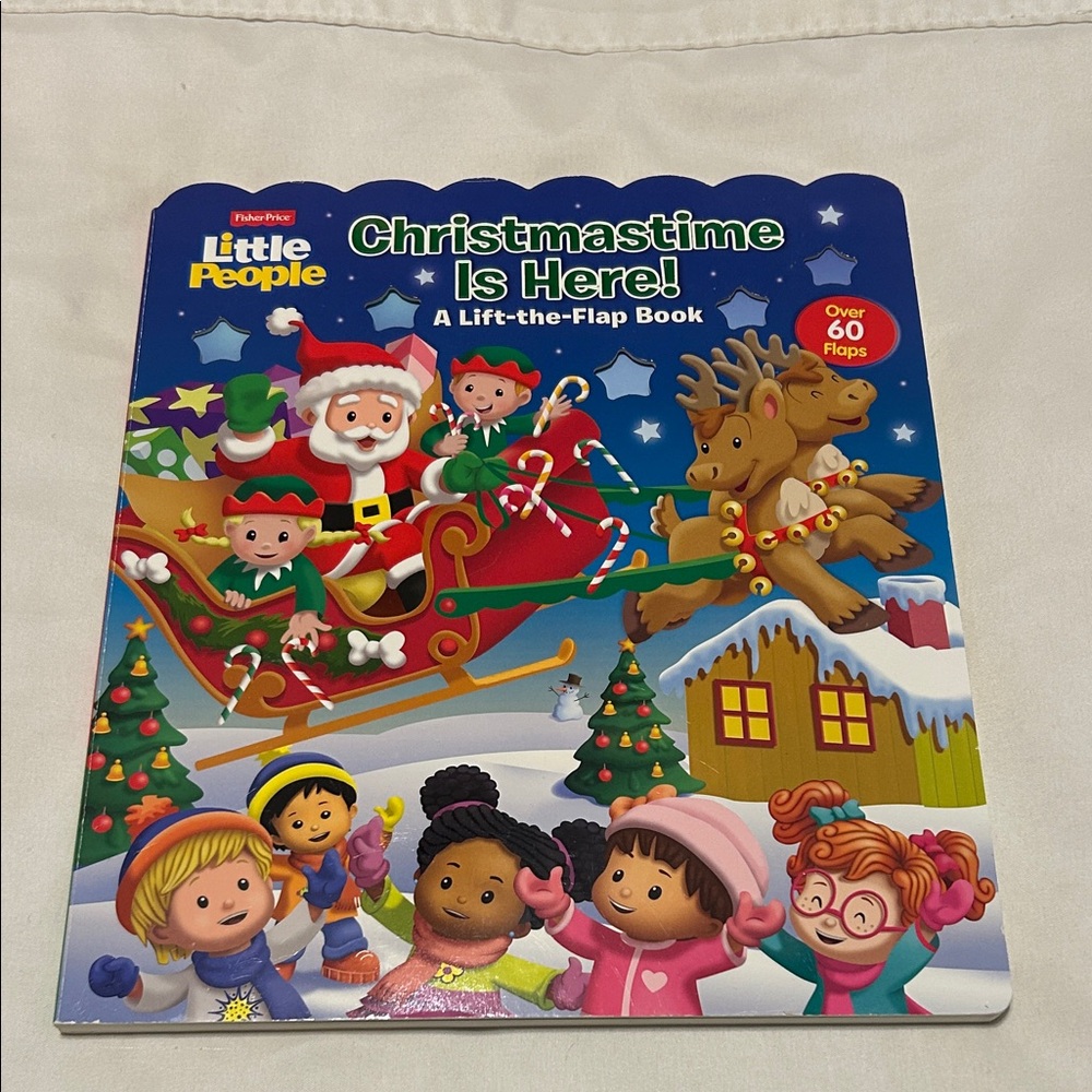 Moving👛Sale Fisher-Price little people Christmas time lift the flap book